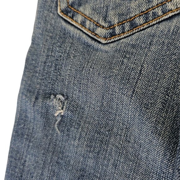 Qucksilver Kids Jeans Adjustable Waist Distressed Med Wash Unisex Boys Girls 4 - Picture 10 of 11